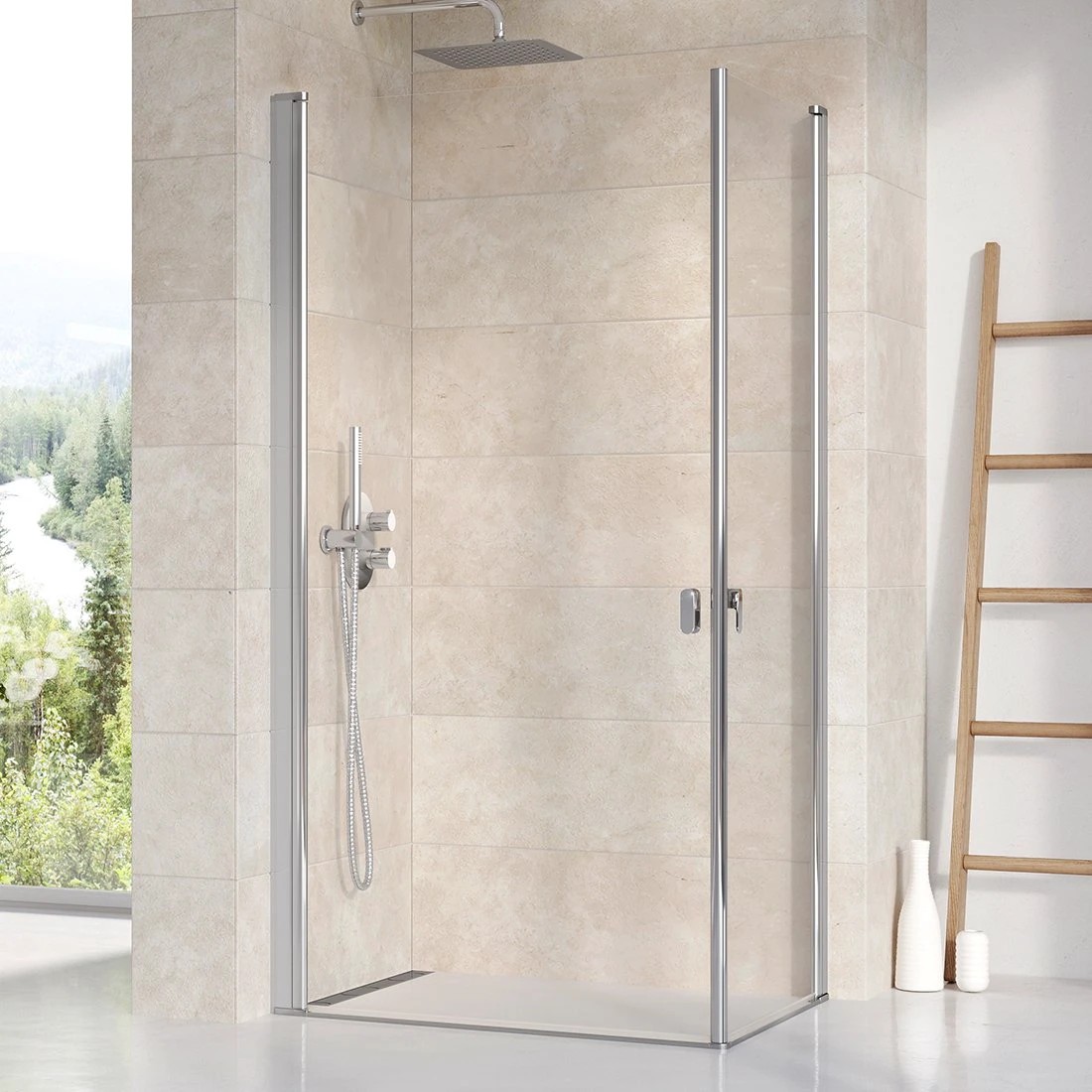 Двері душової кабіни Ravak CRV1-90 Transparent (1QV70C01Z1) в інтернет-магазині, головне фото
