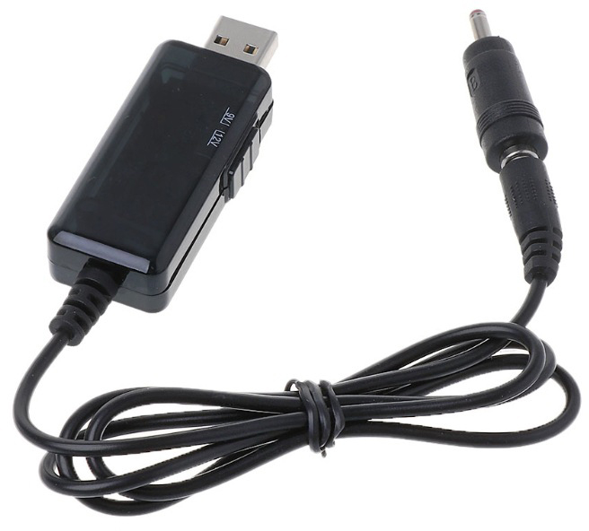 в продаже Повышающий кабель питания с 5 В до 9 В/12 В (с переключателем) Dynamode USB 5V to DC 9V/12V 5.5*2.1/3,5*1,35 mm (KWS-912V) - фото 3