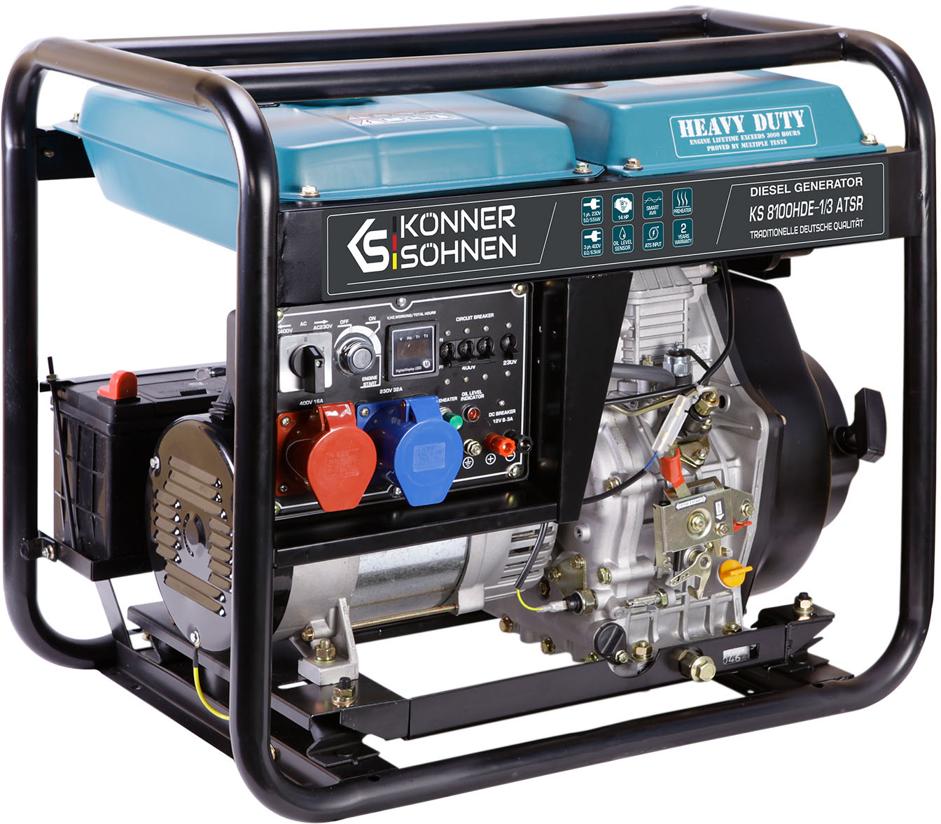 Генератор на 5 кВт Konner&Sohnen KS 8100HDE