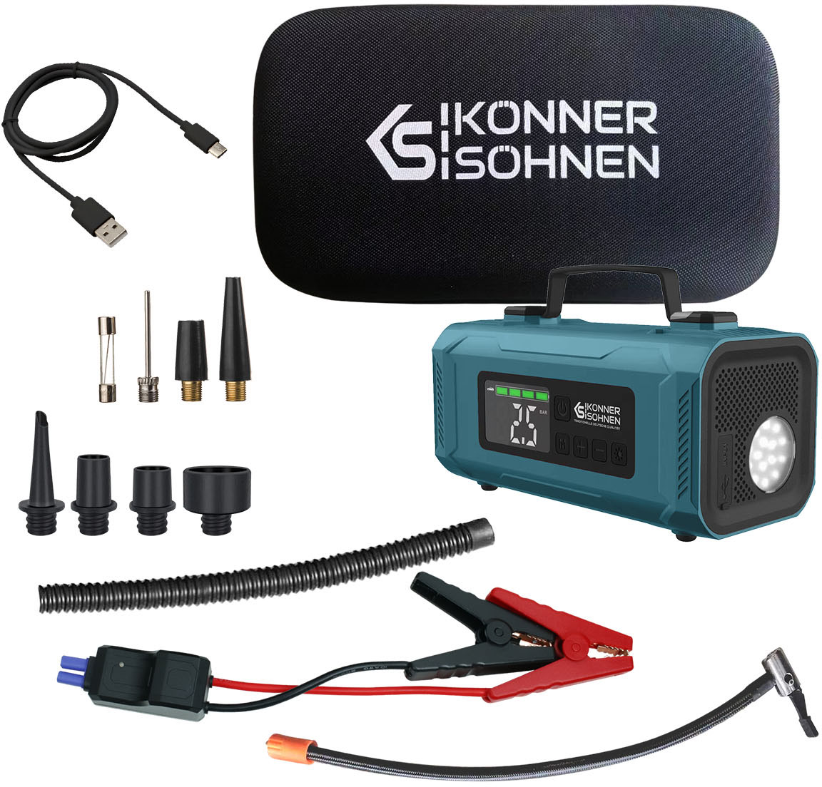 Пуско-зарядное устройство Konner&Sohnen KS JSP-2000 цена 5299 грн - фотография 2