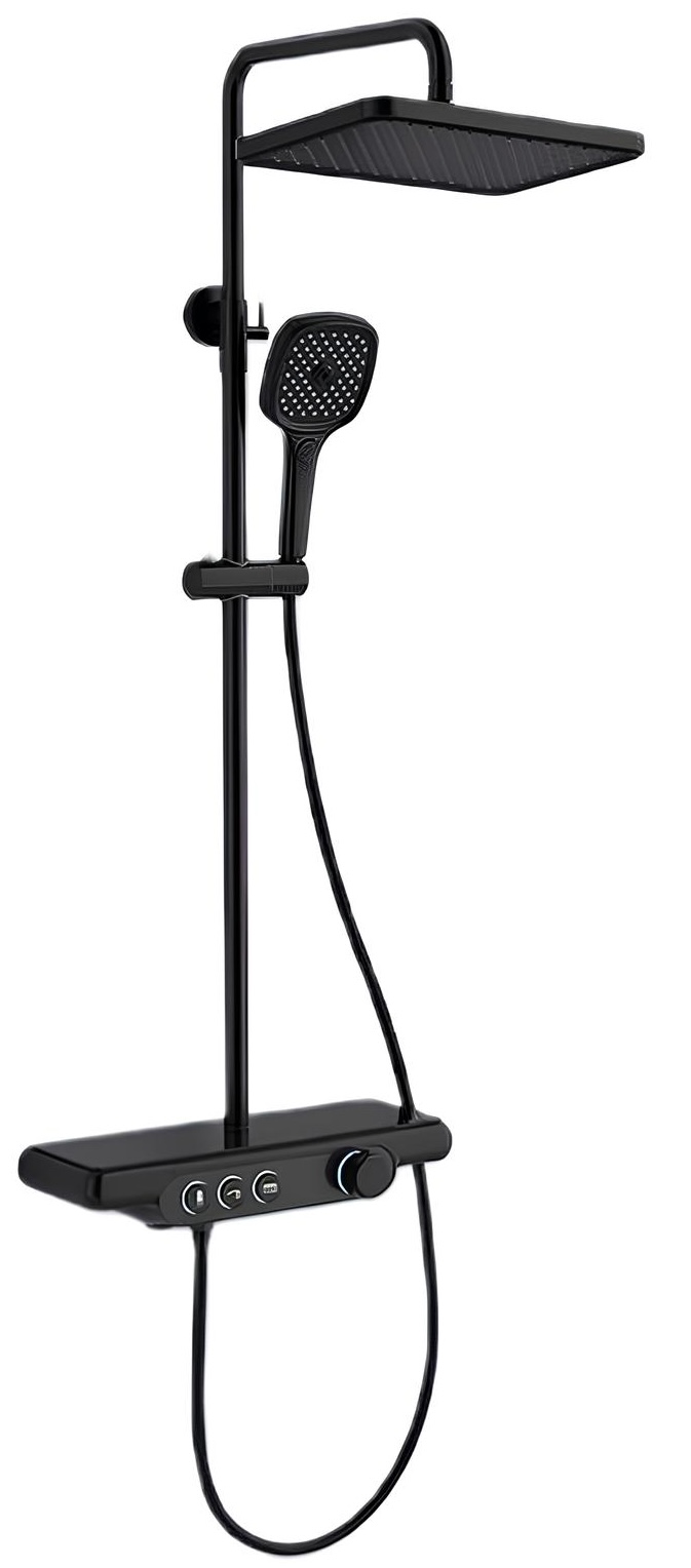 Душова система Dusel Pour Black Smart з підсвіткою (241307000) в інтернет-магазині, головне фото