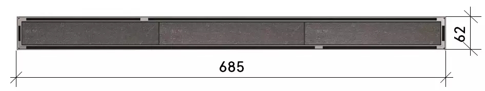 ACO ShowerDrain C 9010.88.82 (408599) Габаритные размеры