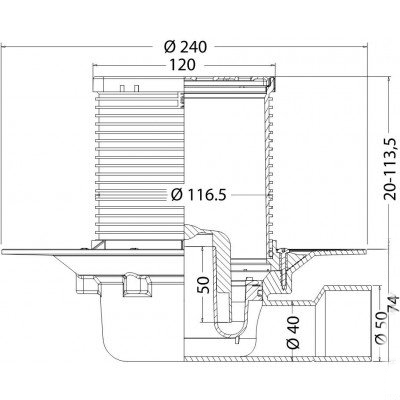 Jimten (213821) 120х120 Габаритні розміри