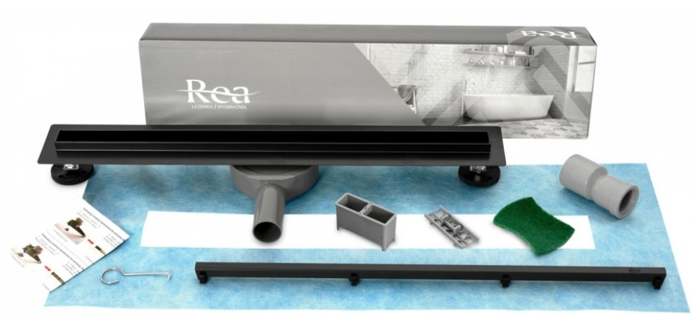 Трап для душу Rea Neo Slim Black Pro 1000 мм (Rea-G8904) відгуки - зображення 5