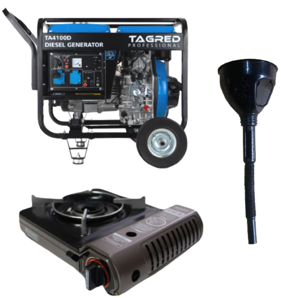 Характеристики генератор Tagred TA4100D + газовая плитка Orcamp CK-505
