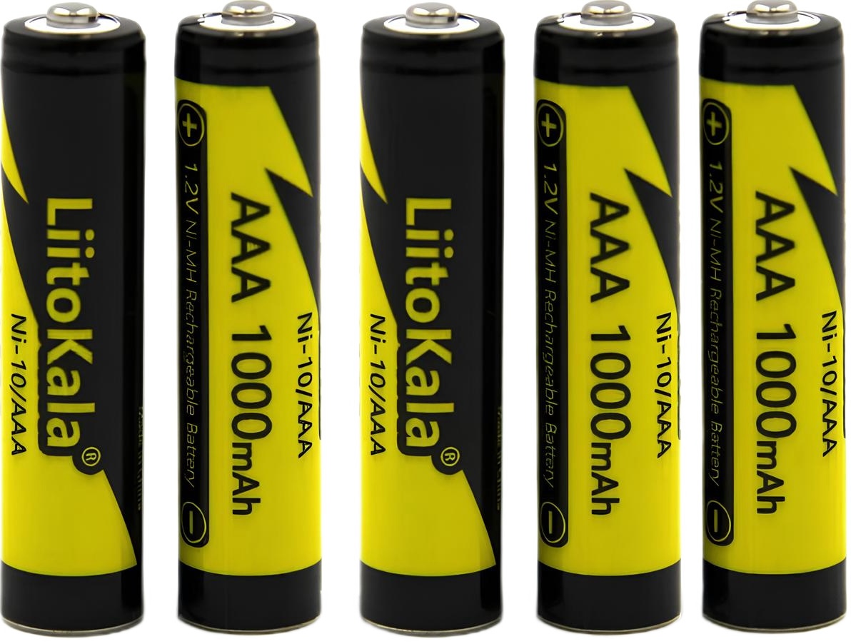 Батарейки типу ААА LiitoKala AAA Ni-MH 1000mAh 1.2V blister 5 pcs