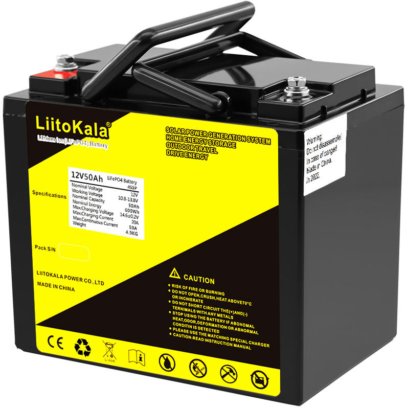 Акумуляторна батарея LiitoKala LiFePO4 12V50Ah в інтернет-магазині, головне фото