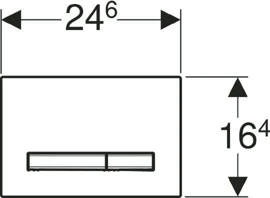 Geberit Sigma 50 (115.788.SD.2)​ Габаритні розміри