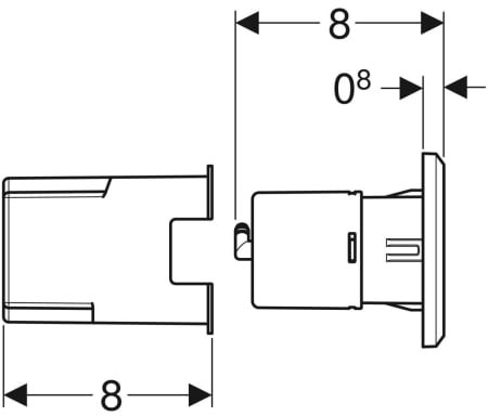 Geberit (116.051.KV.1) Габаритні розміри