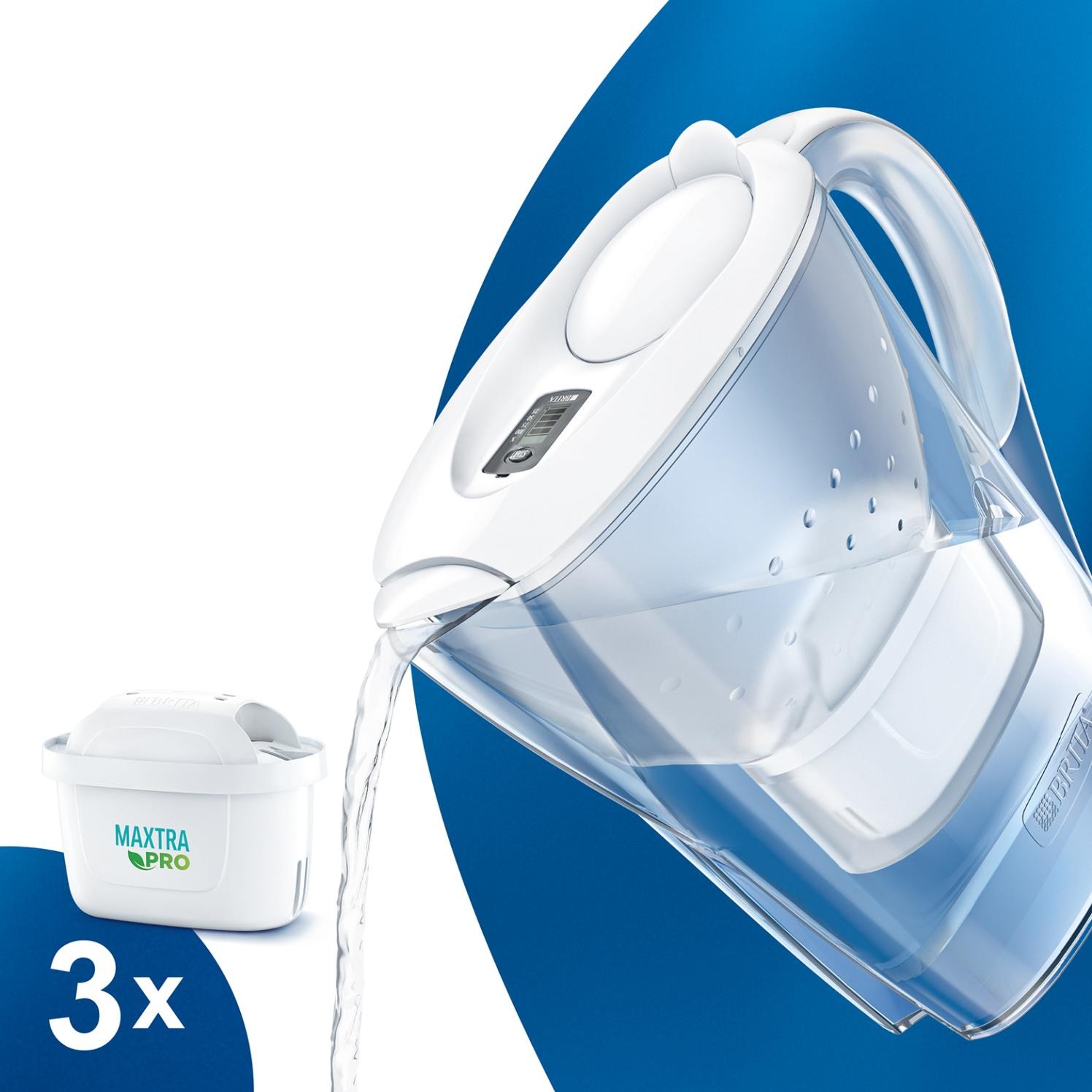 Фильтр для воды Brita Marella XL Memo MXPro 3.5л + 3 картриджа (1052782) обзор - фото 8