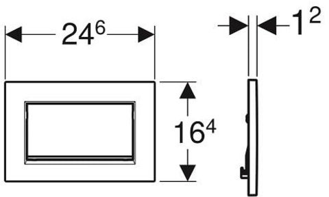 Geberit Sigma 30 (115.893.14.1) Габаритные размеры