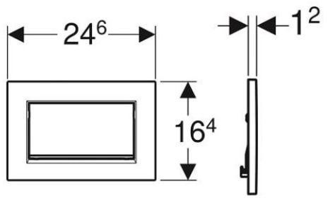 Geberit Sigma 30 (115.893.KJ.1) Габаритні розміри