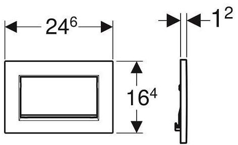 Geberit Sigma 30 (115.893.JT.1) Габаритные размеры