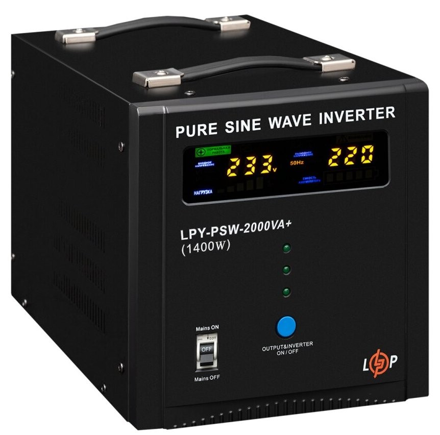 Источник бесперебойного питания LogicPower LPY-PSW-2000VA+ (1400Вт) 10A/20A (22873) цена 9743 грн - фотография 2