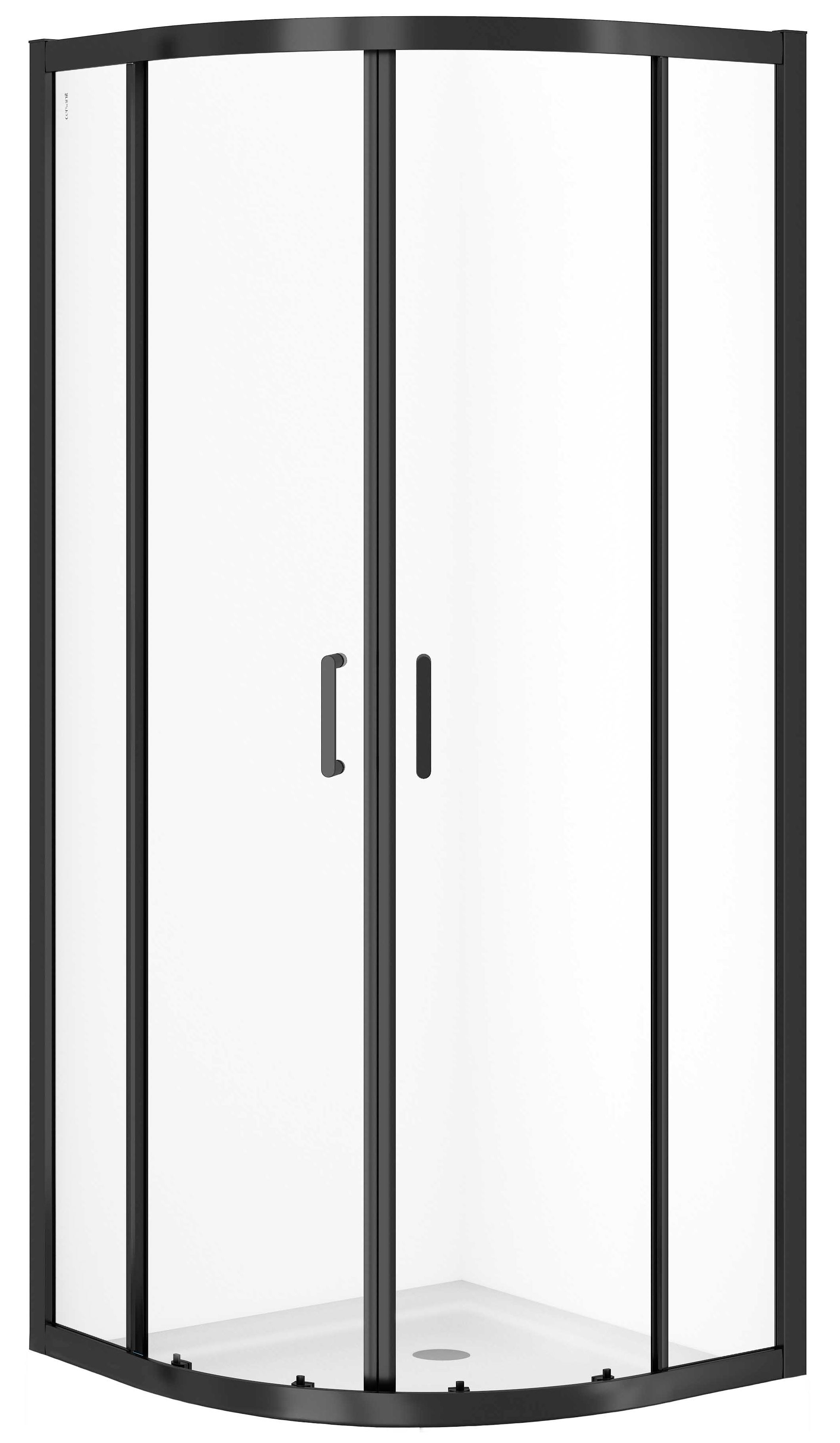 Cersanit ZIP 80x80x190 чорна (S163-007)