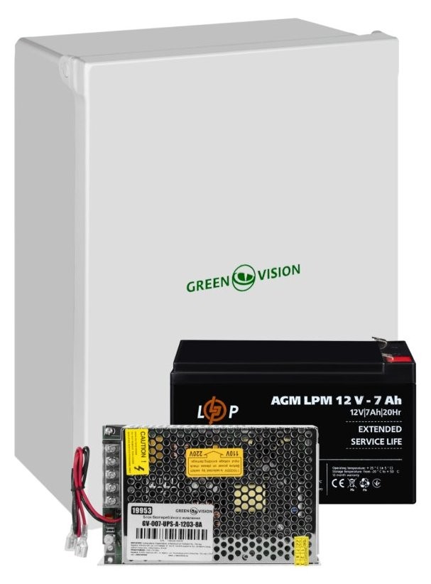 Характеристики комплект для резервного питания LogicPower GV-007-UPS-A-1203-8A-7Ah ( 29629)