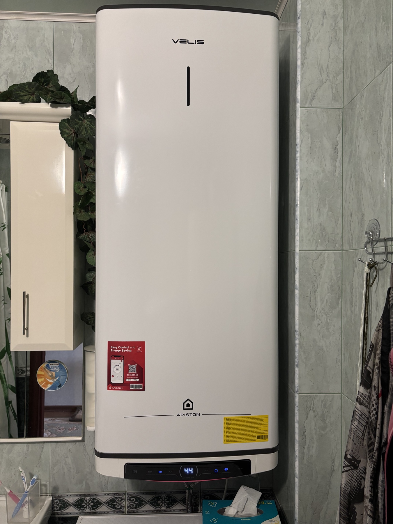 Фото №1 від покупця Эксперт ВЕНКОН до товару Ariston VELIS PRO DRY WIFI 100 EU (3100910)
