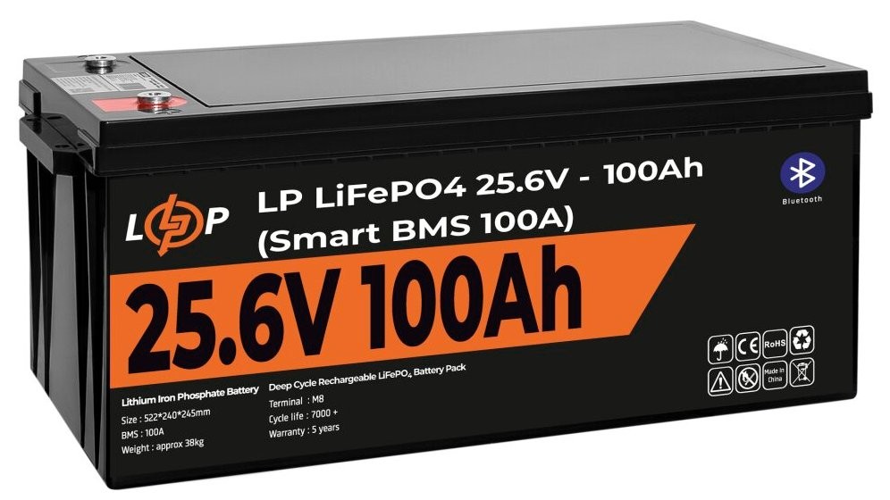 продаємо LogicPower LP LiFePO4 24V (25,6V) - 100 Ah (2560Wh) Smart BMS 100A (20200) в Україні - фото 4