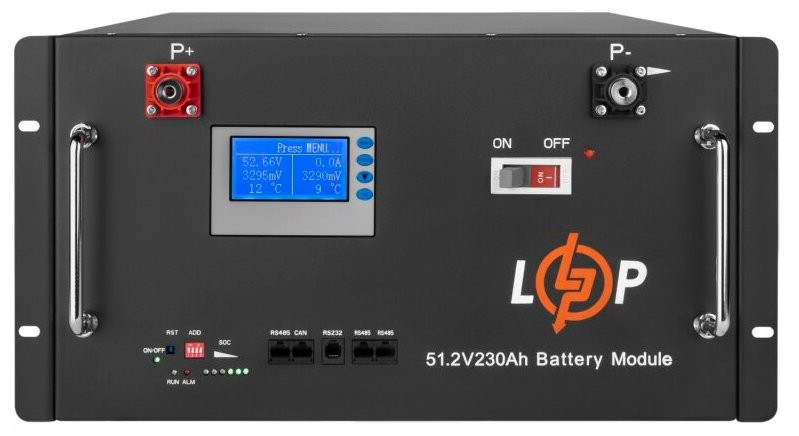 Акумулятор 48 В LogicPower LP LiFePO4 48V (51,2V) - 230 Ah (11776Wh) Smart BMS 200A (20331)