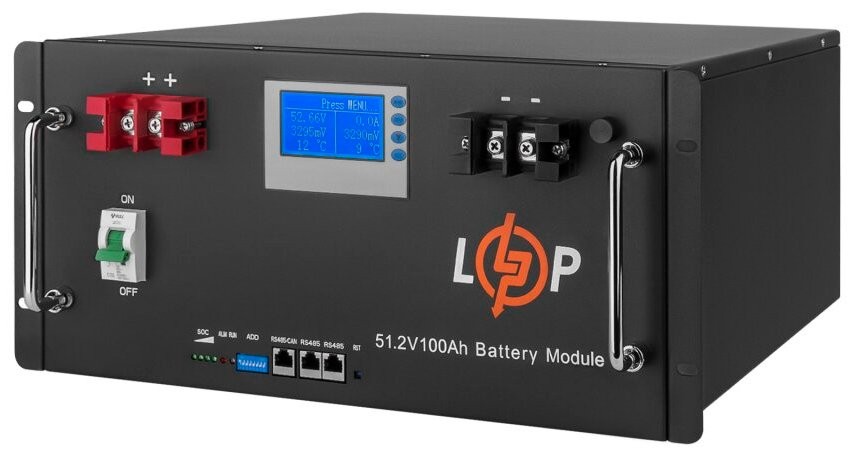 Акумулятор LogicPower LP LiFePO4 48V (51,2V) - 100 Ah (5120Wh) Smart BMS 100A (20330) характеристики - фотографія 7