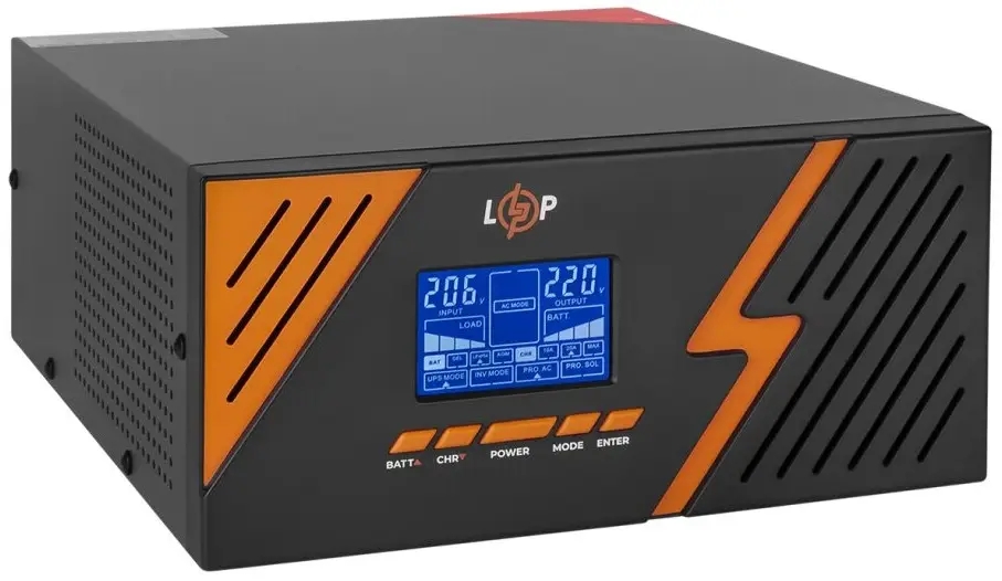 Источник бесперебойного питания LogicPower 12V LPM-PSW-1500VA (1050Вт) Black (22754) цена 7308 грн - фотография 2