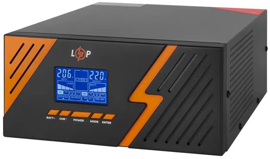 Источник бесперебойного питания LogicPower 12V LPM-PSW-1500VA (1050Вт) Black (22754)