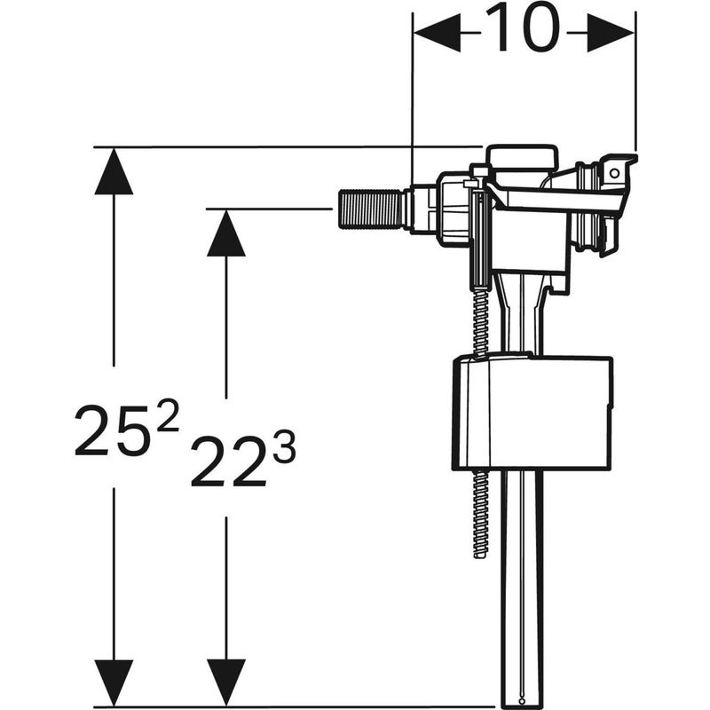 Geberit Type333 136.723.00.3 Габаритні розміри