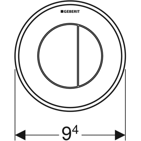 Geberit type 10 (116.055.KM.1) Габаритні розміри