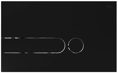 Панель смыва для инсталляции OLI IPlate Black Soft-touch (670005) в интернет-магазине, главное фото