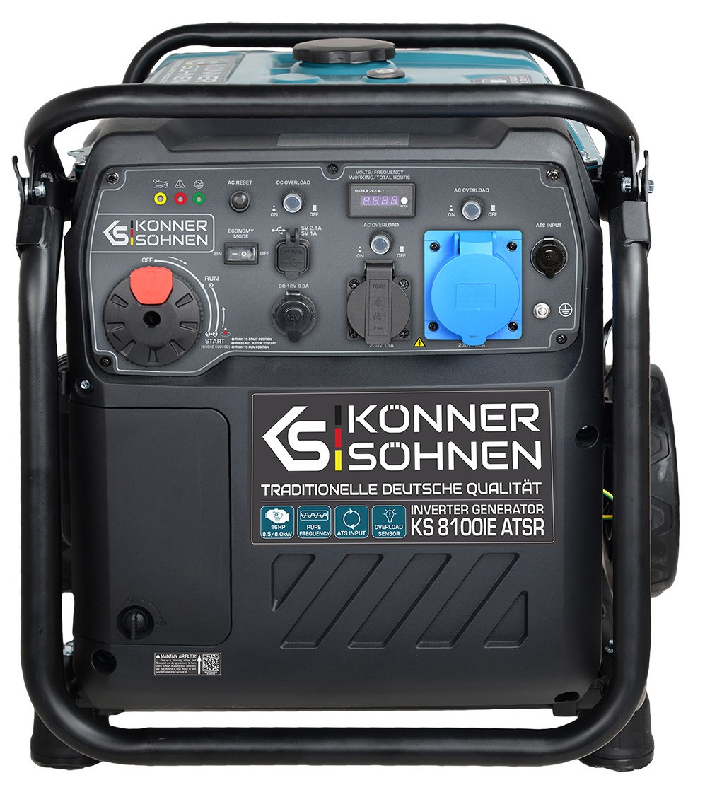 Генератор Könner & Söhnen KS 8100iE ATSR характеристики - фотография 7