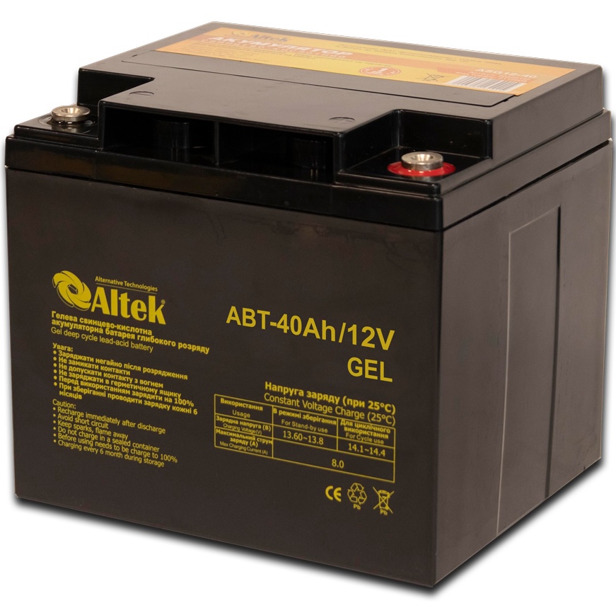 Цена аккумулятор гелевый Altek ABT-40Ah/12V GEL в Одессе