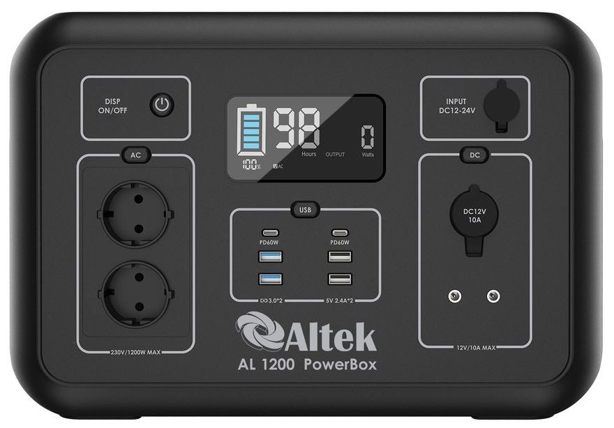 Купити портативна зарядна станція Altek AL 1200 PowerBox в Вінниці