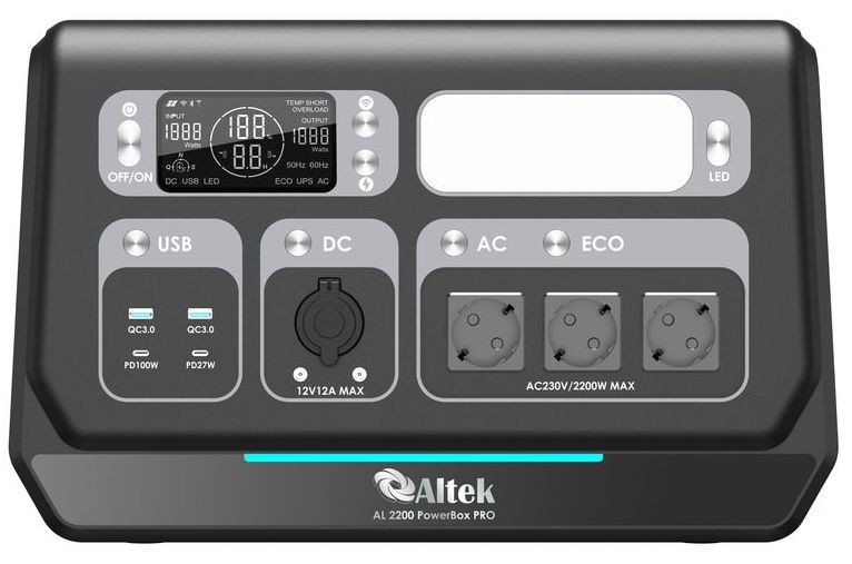 Характеристики портативная зарядная станция Altek AL 2200 PowerBox Pro