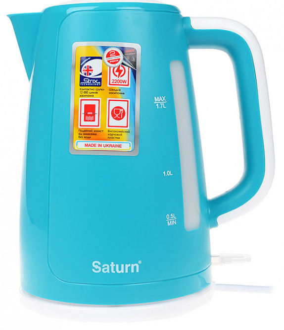 Електрочайник Saturn ST-EK8435U Turquoise в інтернет-магазині, головне фото