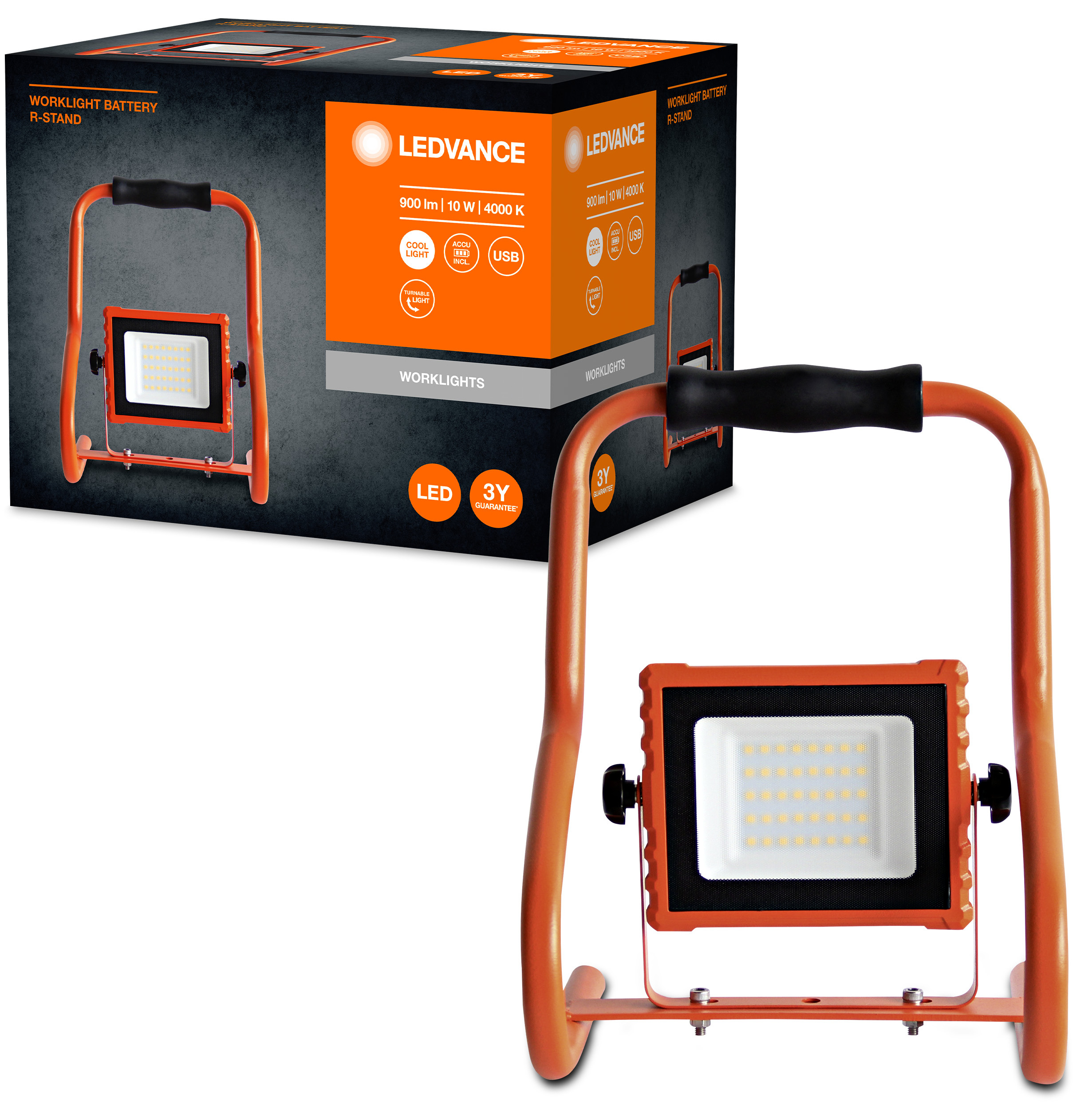 продаємо Ledvance LED Worklight Battery R-Stand 10W 4000K (4058075576476) в Україні - фото 4