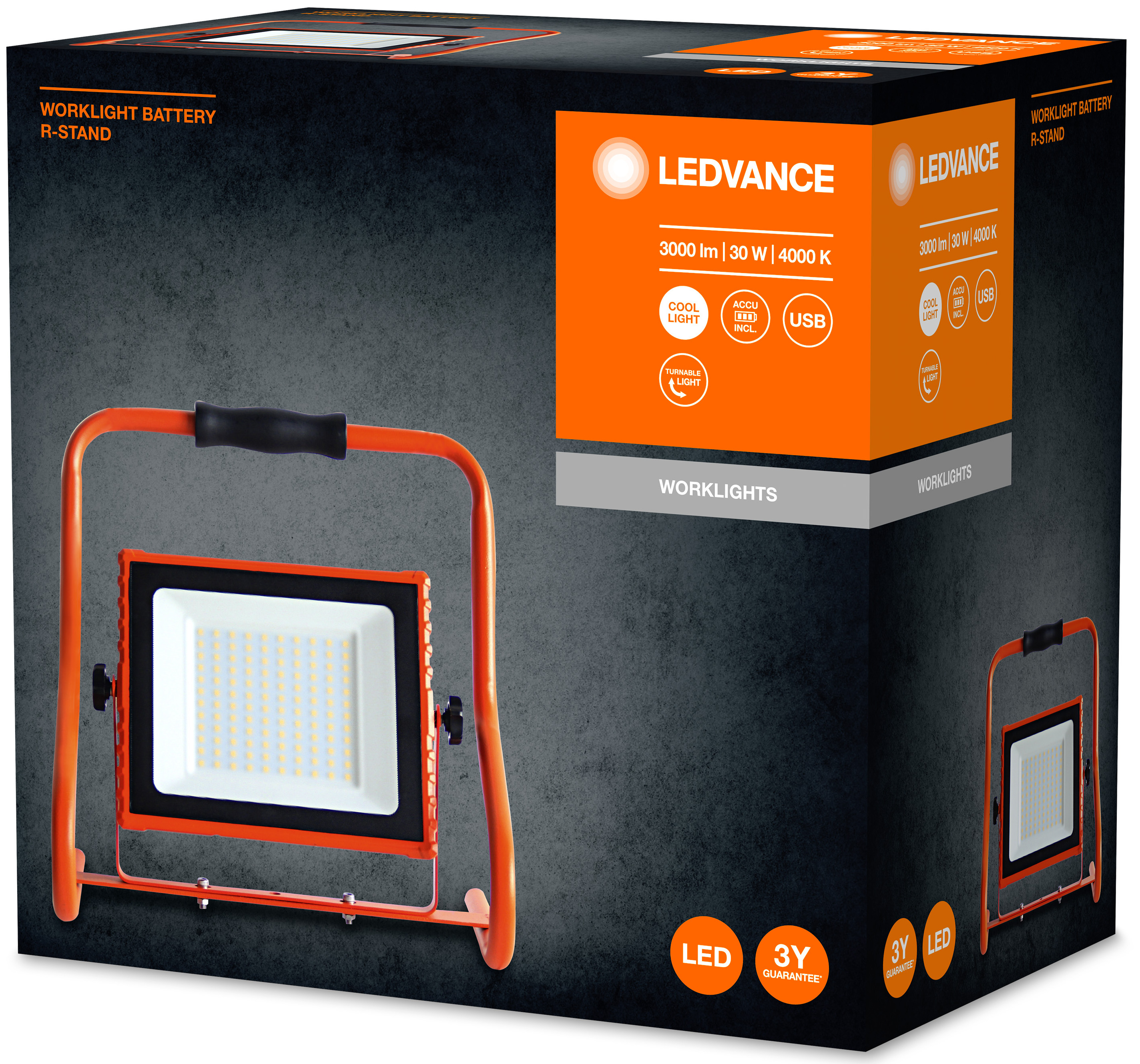 Прожектор Ledvance LED WORKLIGHT BATTERY 30W 840 R-ST (4058075576513) відгуки - зображення 5