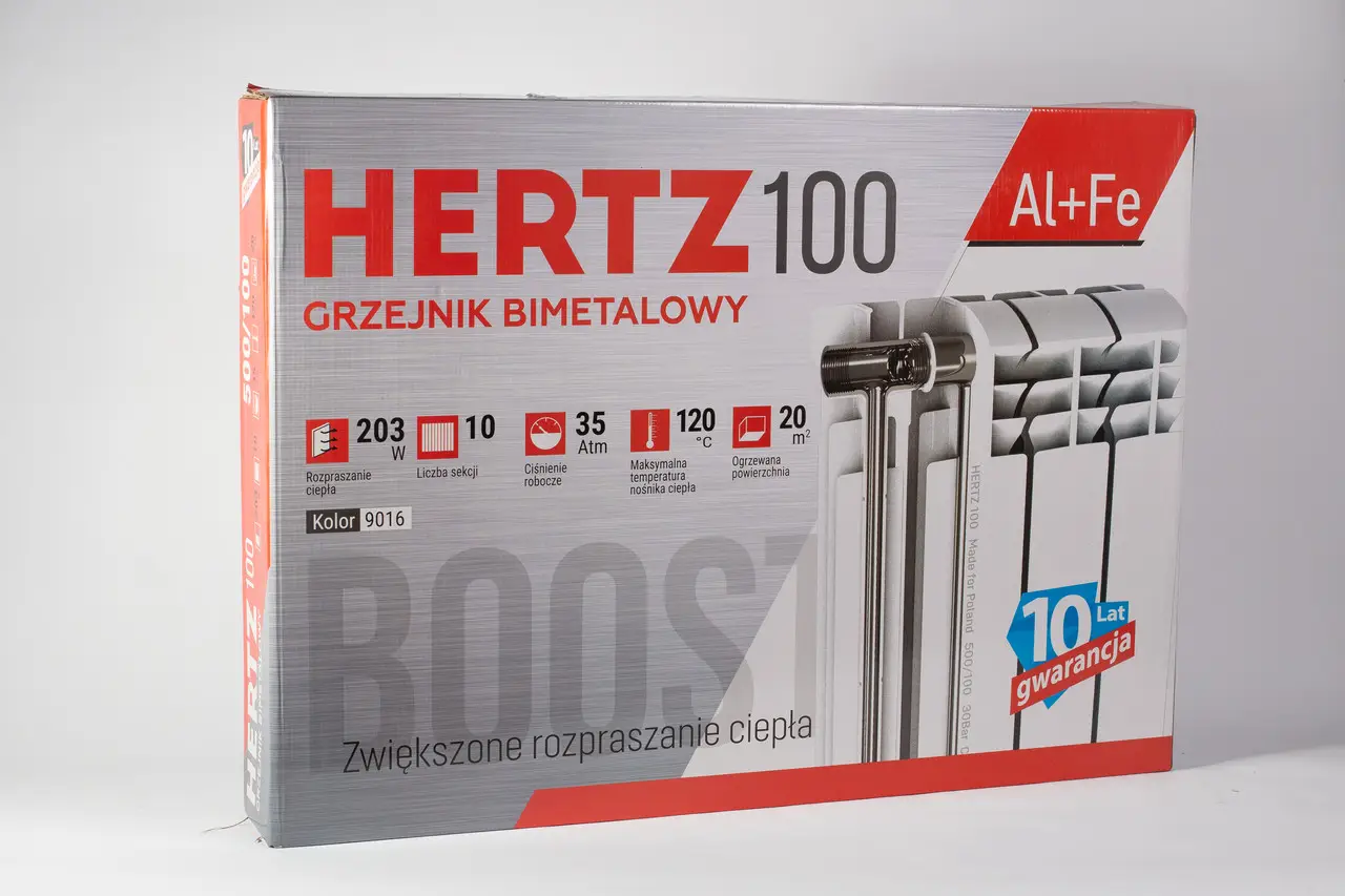Радіатор для опалення Hertz 500/100 (за 1 секцію) ціна 352 грн - фотографія 2