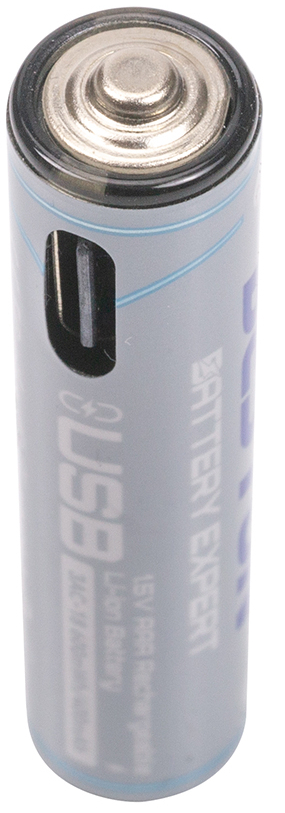 в продаже Аккумулятор Beston AAA USB Type-C 1.5V 400mah Li-ion (3AC-18) 4 шт. - фото 3