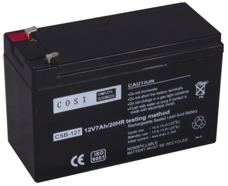 Cosi AGM 12V 7Ah Terminal T1 (4.75мм) (CSB-127)