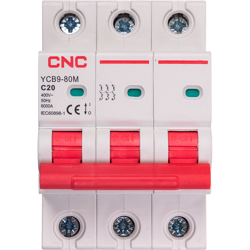 Автоматичний вимикач CNC YCB9-80M 3P C20 6ka (NV821532) в інтернет-магазині, головне фото