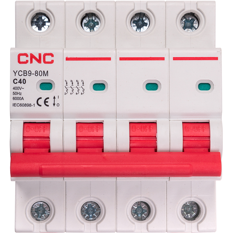 Автоматичний вимикач CNC YCB9-80M 4P C40 6ka (NV821631)