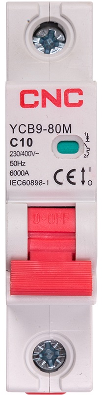 Автоматичний вимикач CNC YCB9-80M 1P C10 6ka (NV821419) в інтернет-магазині, головне фото