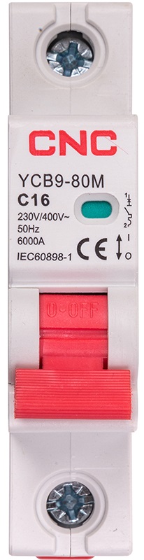 Автоматичний вимикач CNC YCB9-80M 1P C16 6ka (NV821426) в інтернет-магазині, головне фото