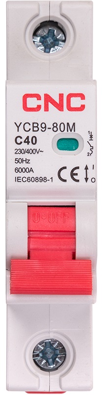 Автоматичний вимикач CNC YCB9-80M 1P C40 6ka (NV821464)