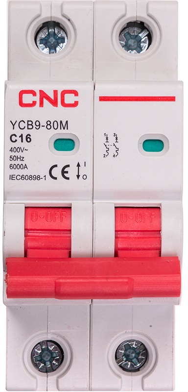 Автоматический выключатель CNC YCB9-80M 2P C16 6ka (NV821495)