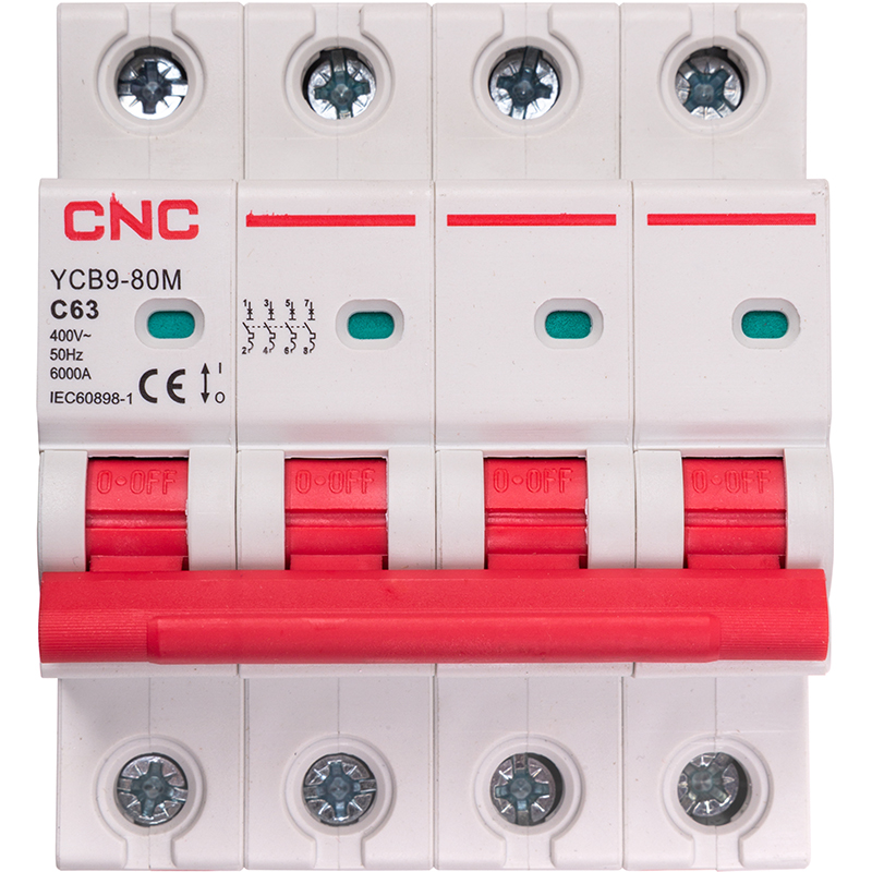 Автоматичний вимикач CNC YCB9-80M 4P C63 6ka (NV821655)