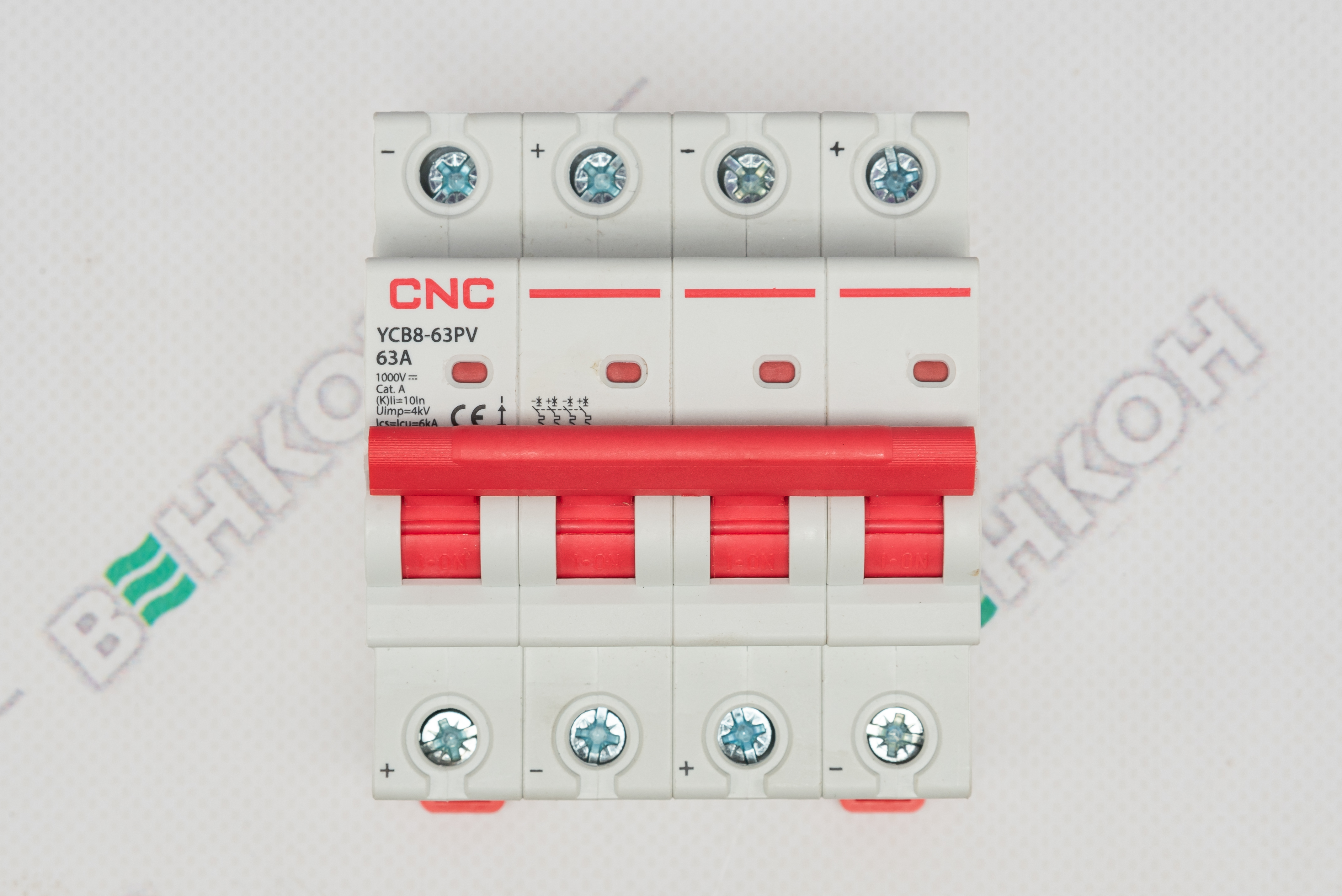 Автоматичний вимикач CNC YCB8-63PV 4P C63 DC1000 6ka (NV821679) ціна 849 грн - фотографія 2