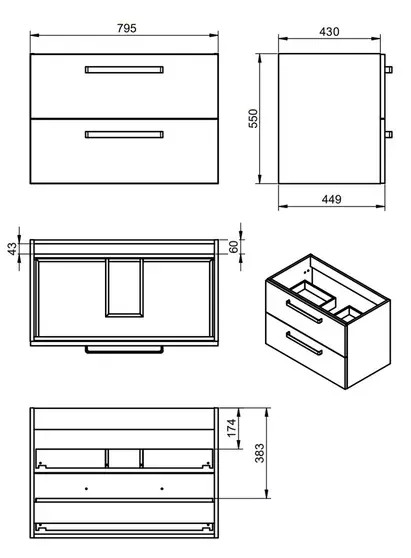 Devit Fresh 088734O 80 см Габаритные размеры