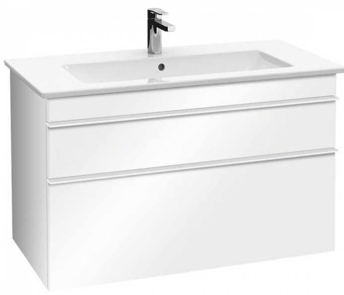 Тумба для ванної з умивальником. Villeroy&Boch Venticello A92602MS+4104AL01