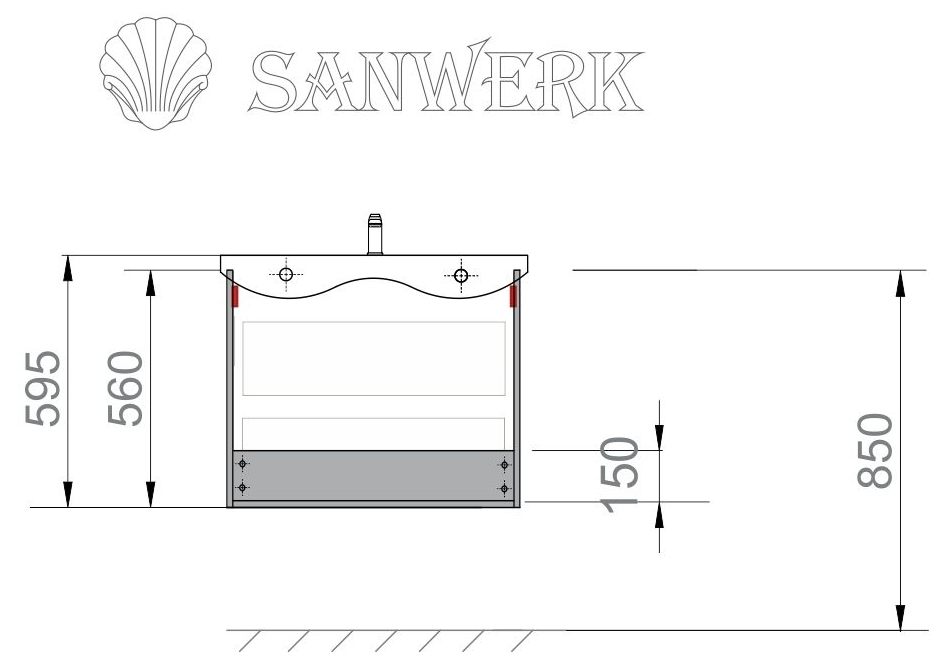 Sanwerk Era Air MV0000650 60 см Габаритні розміри